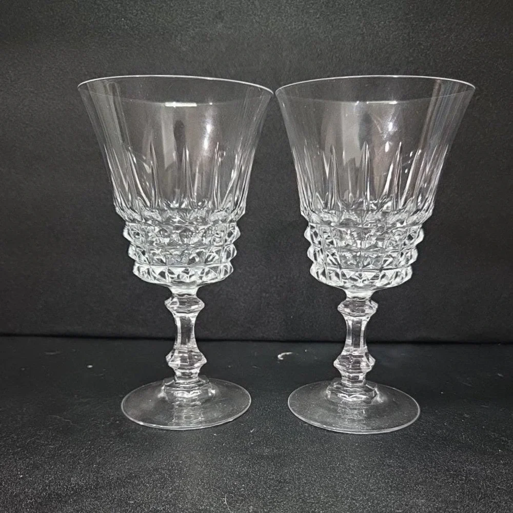 Cristal d'Arques Durand Sherry Glasses, Set of 2, Vintage Elysee‎ Taille Design
